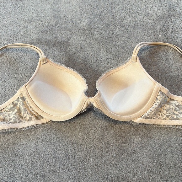 DKNY Blush Lace Pushup Bra 32B - Picture 3 of 5